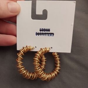 Urban Outfitters Gold Coil Hoop Earrings